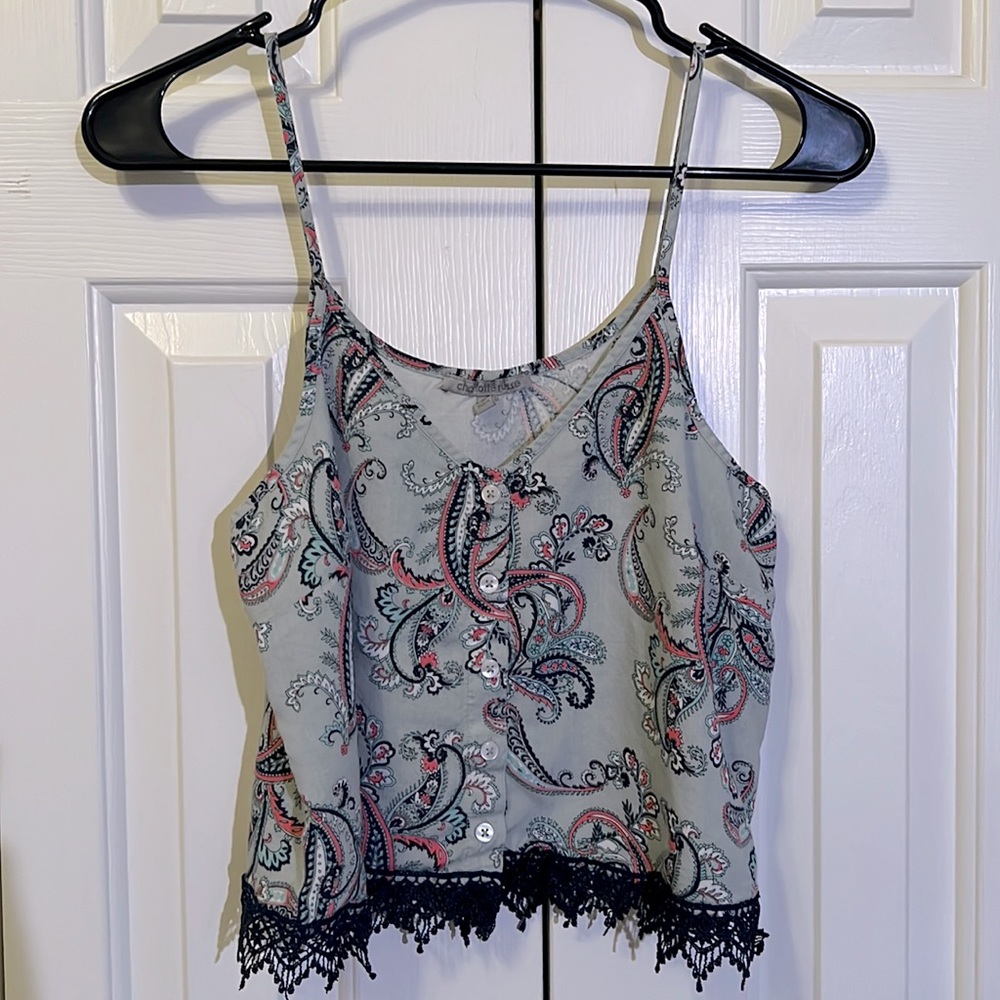 Paisley Crop Top